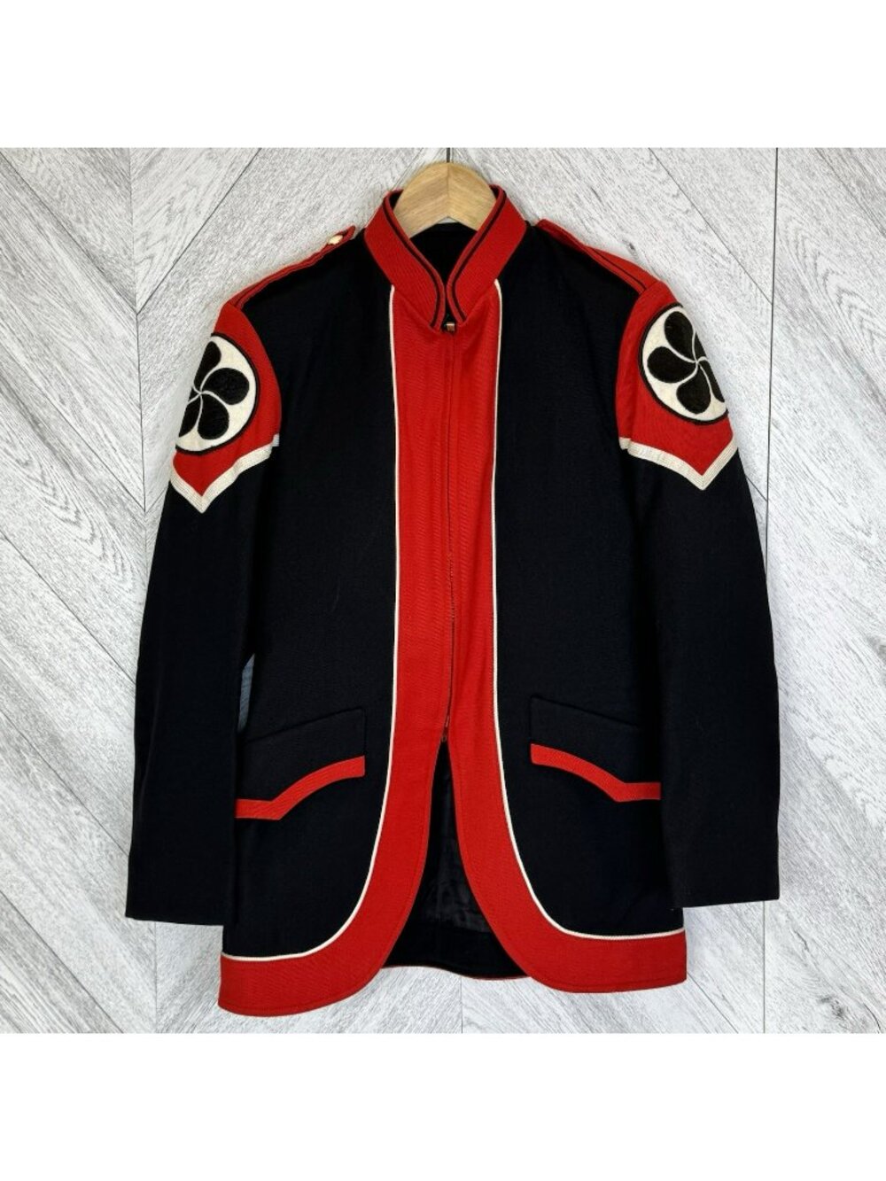 Vintage Bellmaster Marching Band Uniform Jacket Small Red Black Costume Cosplay
